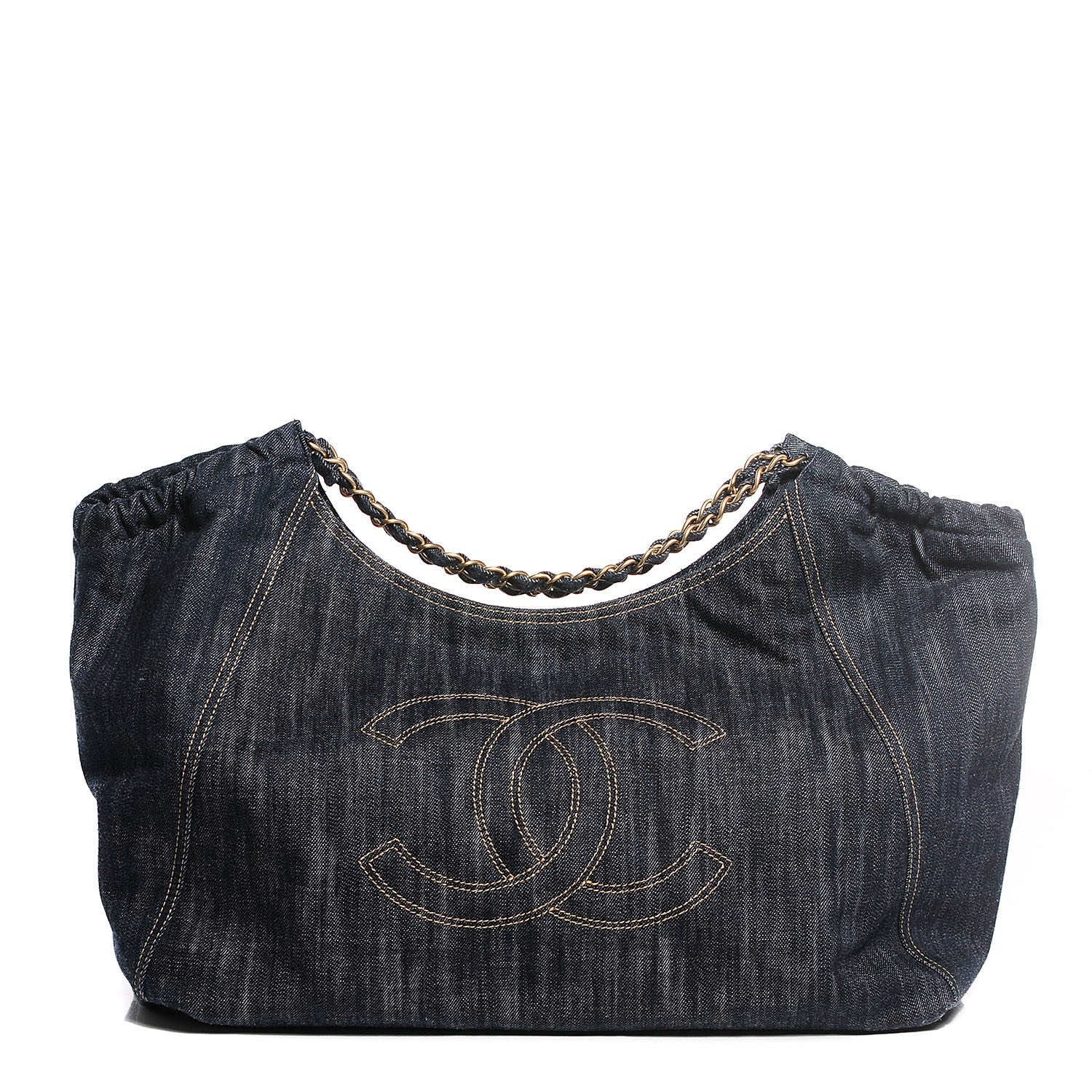 Chanel Denim Coco Cabas Tote Blue 1 of 7
