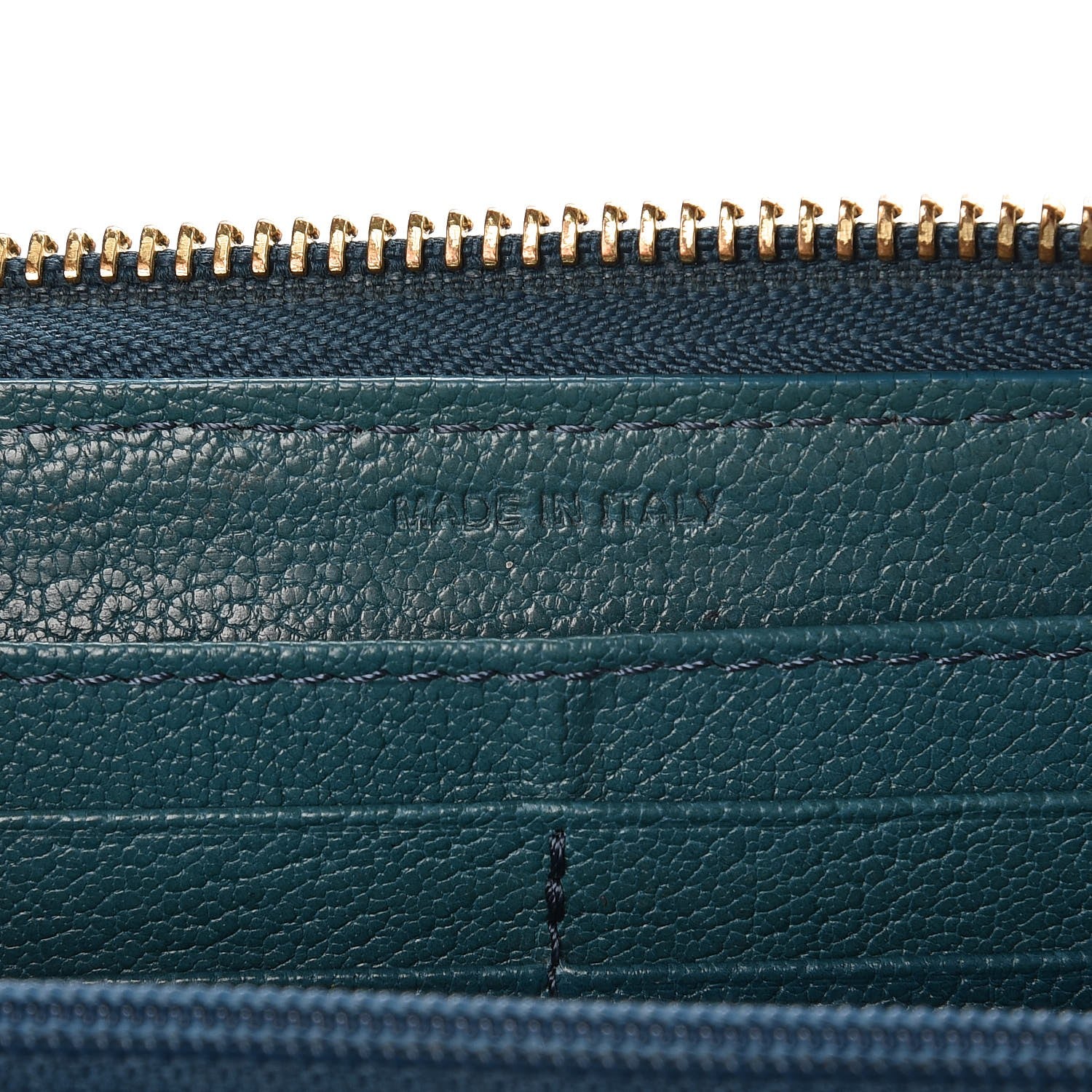 Burberry Haymarket Check Large Ziggy Zip Around Wallet Green 7 of 8