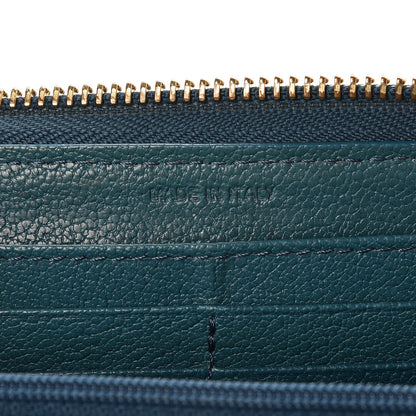 Burberry Haymarket Check Large Ziggy Zip Around Wallet Green 7 of 8