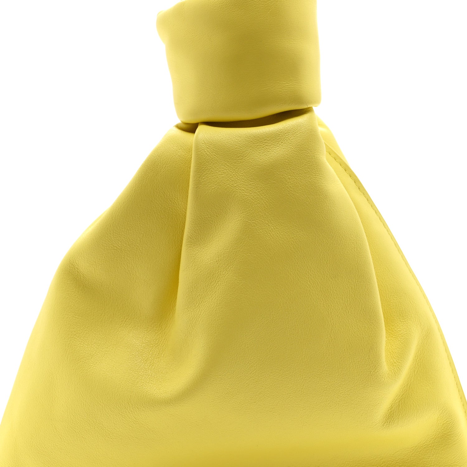 Bottega Veneta Calfskin Mini BV Twist Yellow 9 of 11