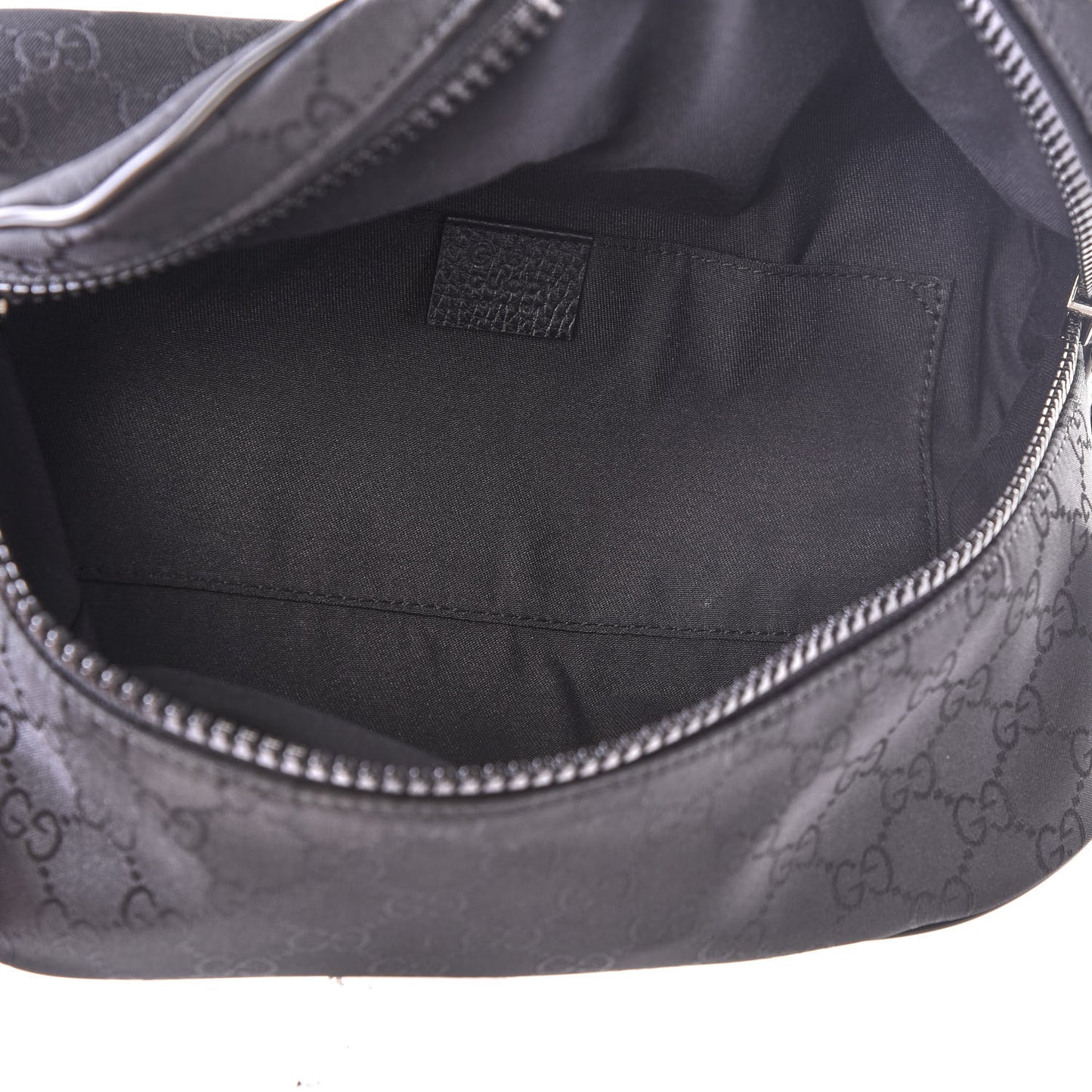 Nylon Monogram Fanny Pack Belt Bag Black