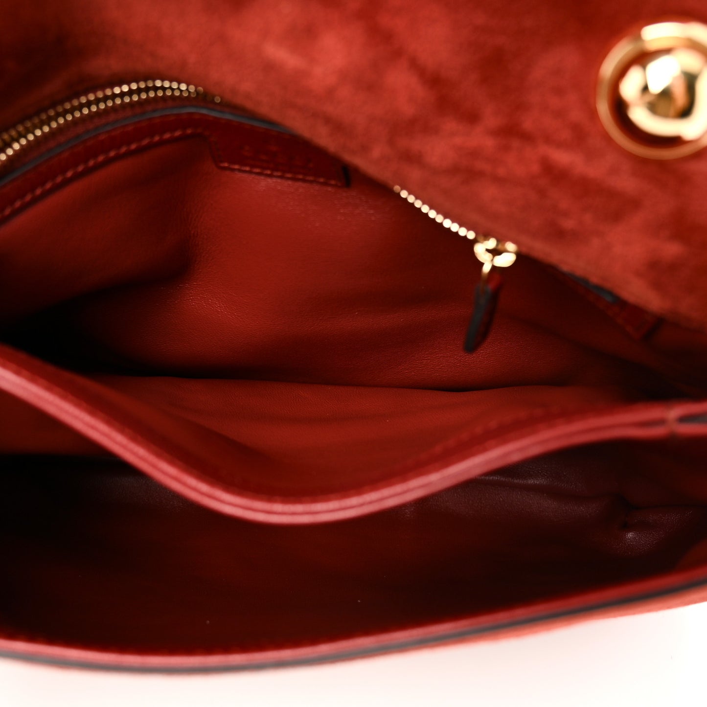 Suede Talco Roxy Calfskin Web Medium Blondie Shoulder Flap Bag Blondie Red
