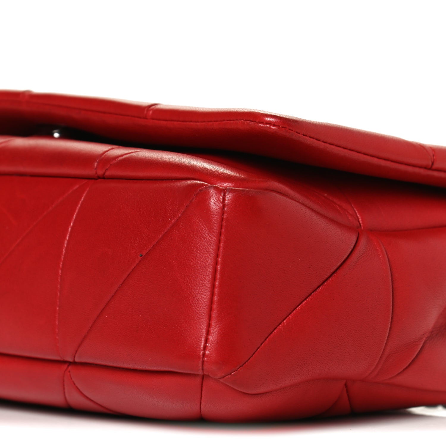 Saint Laurent Lambskin Patchwork Monogram Medium Jamie Red 11 of 13