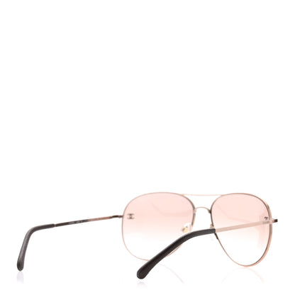 Chanel CC Aviator Sunglasses 4189-T-Q Rose 4 of 8
