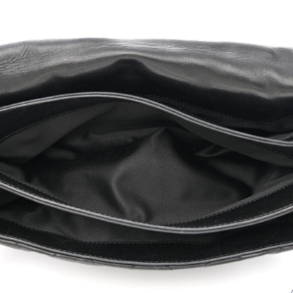 Chanel Lambskin Quilted Chanel 3 Large Accordion Flap Black 6 of 13