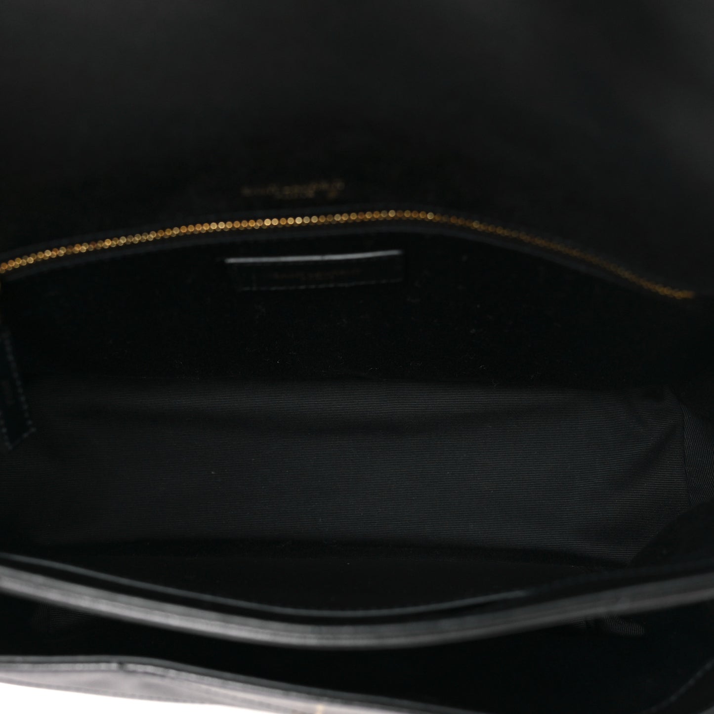 Lambskin Matelasse Monogram Medium Niki Chain Satchel Black