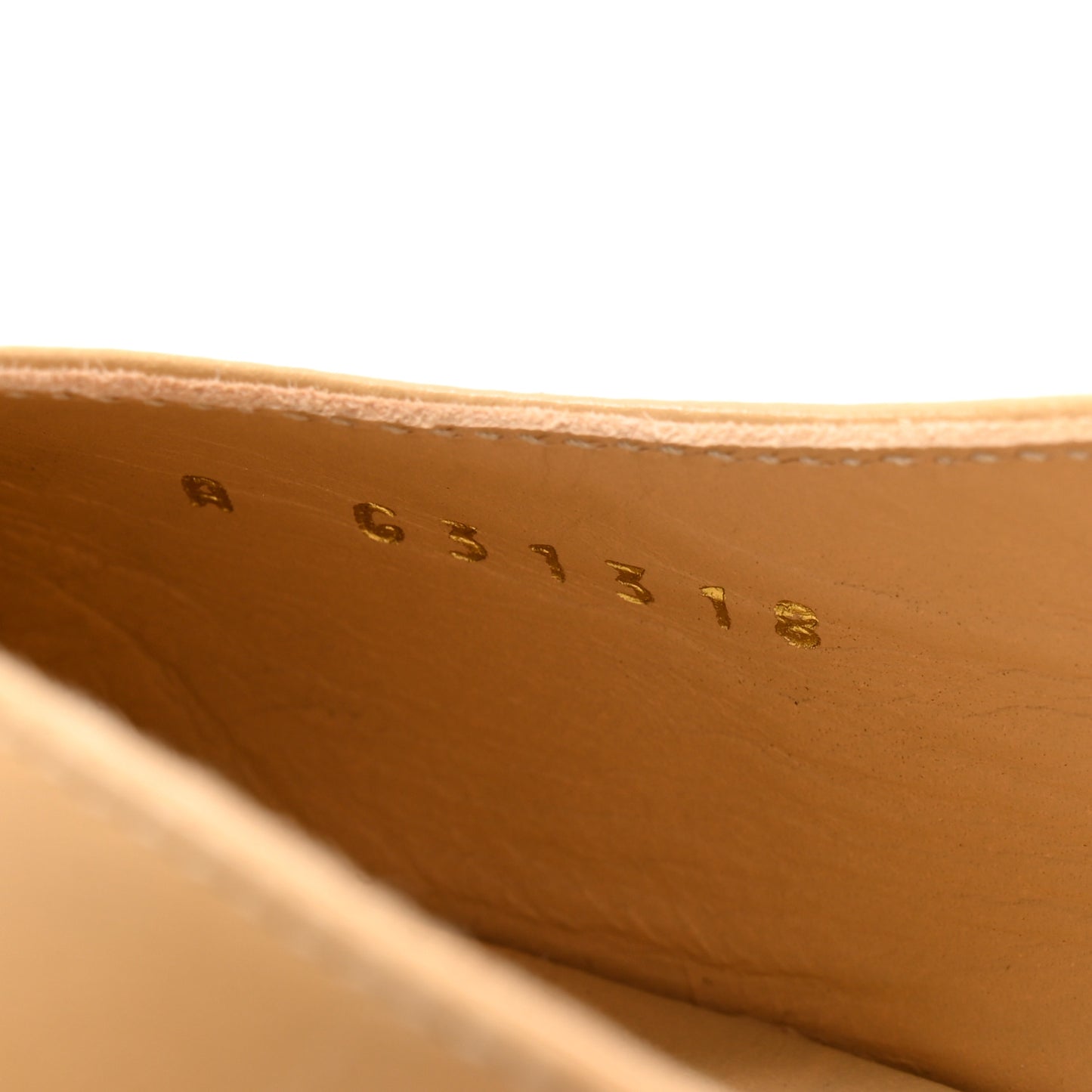 Goatskin Grosgrain Cap Toe CC Slingback Pumps 37 Beige Black