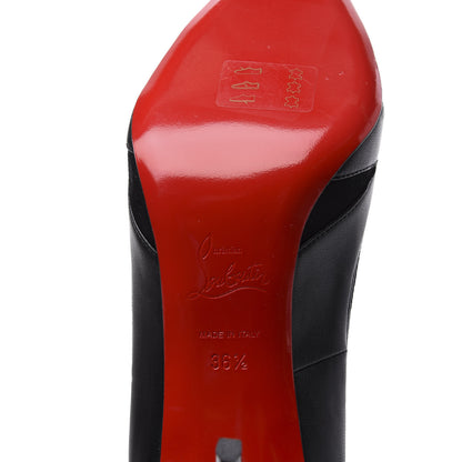 Christian Louboutin Nappa Patent Veau Velours Eklectica 85 Pumps 36.5 Black 9 of 10