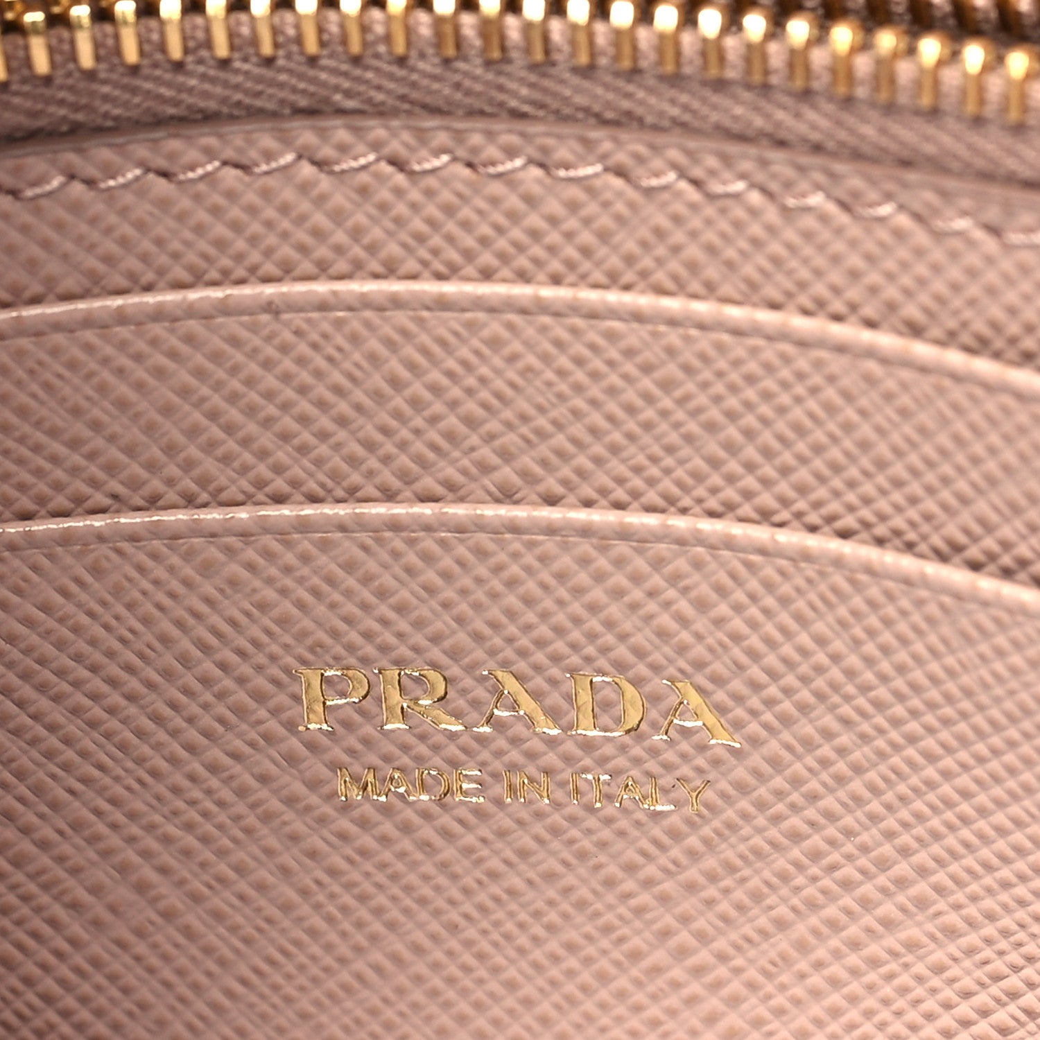 Prada Saffiano Metal Mini Flap Crossbody Wristlet Bag Cammeo 6 of 9