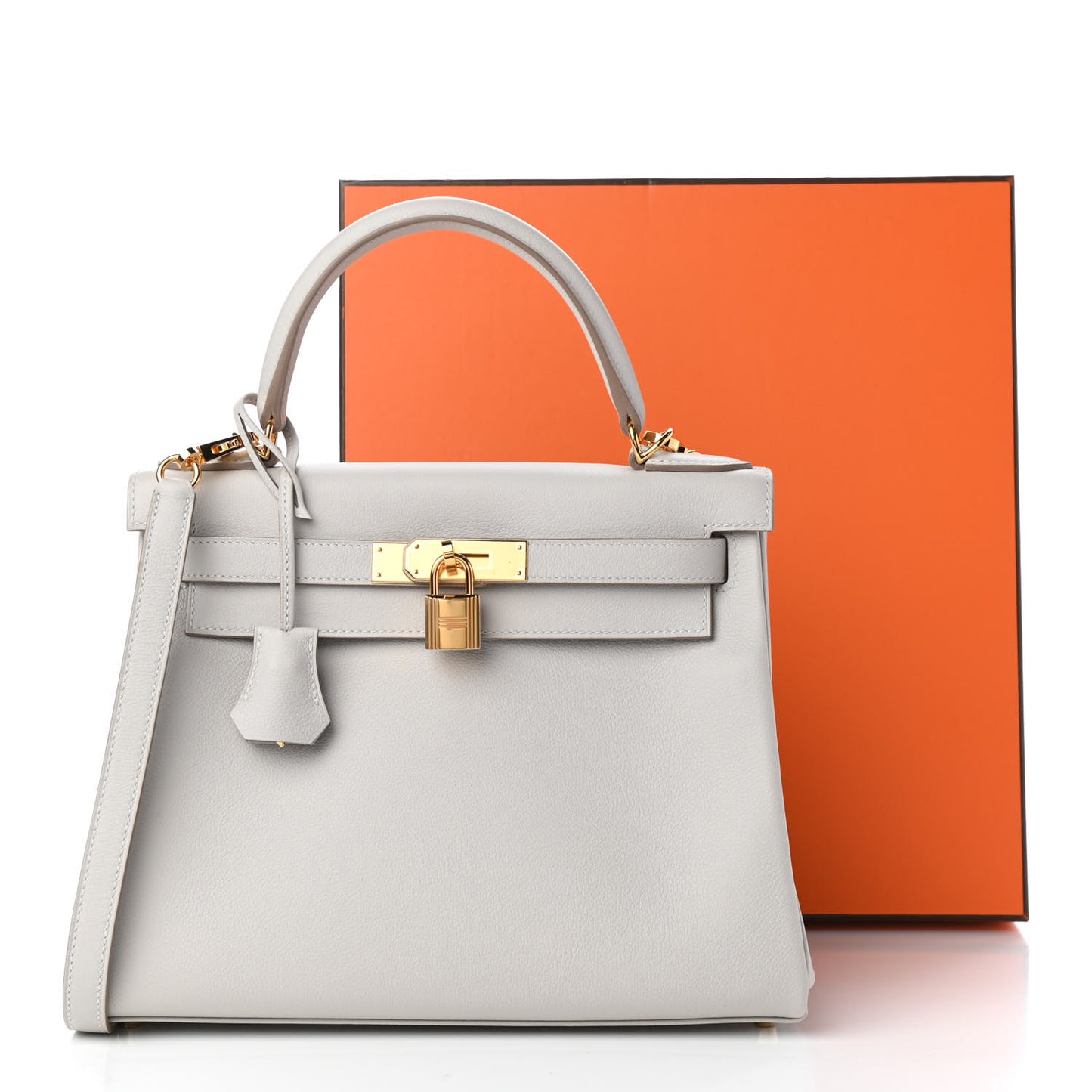 Evercolor Kelly Retourne 28 Gris Perle