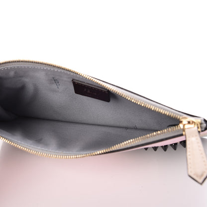 Fendi Vitello Elite Monster Eyes Studded Zip Pouch Ghiaccio Black Multicolor 5 of 8
