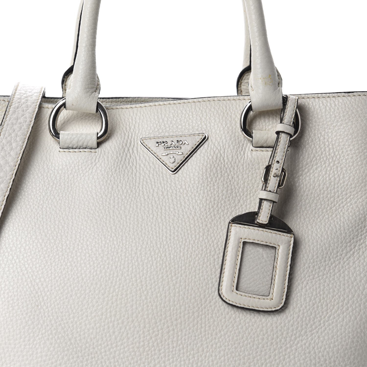 Prada Vitello Daino Tote Talco 13 of 13