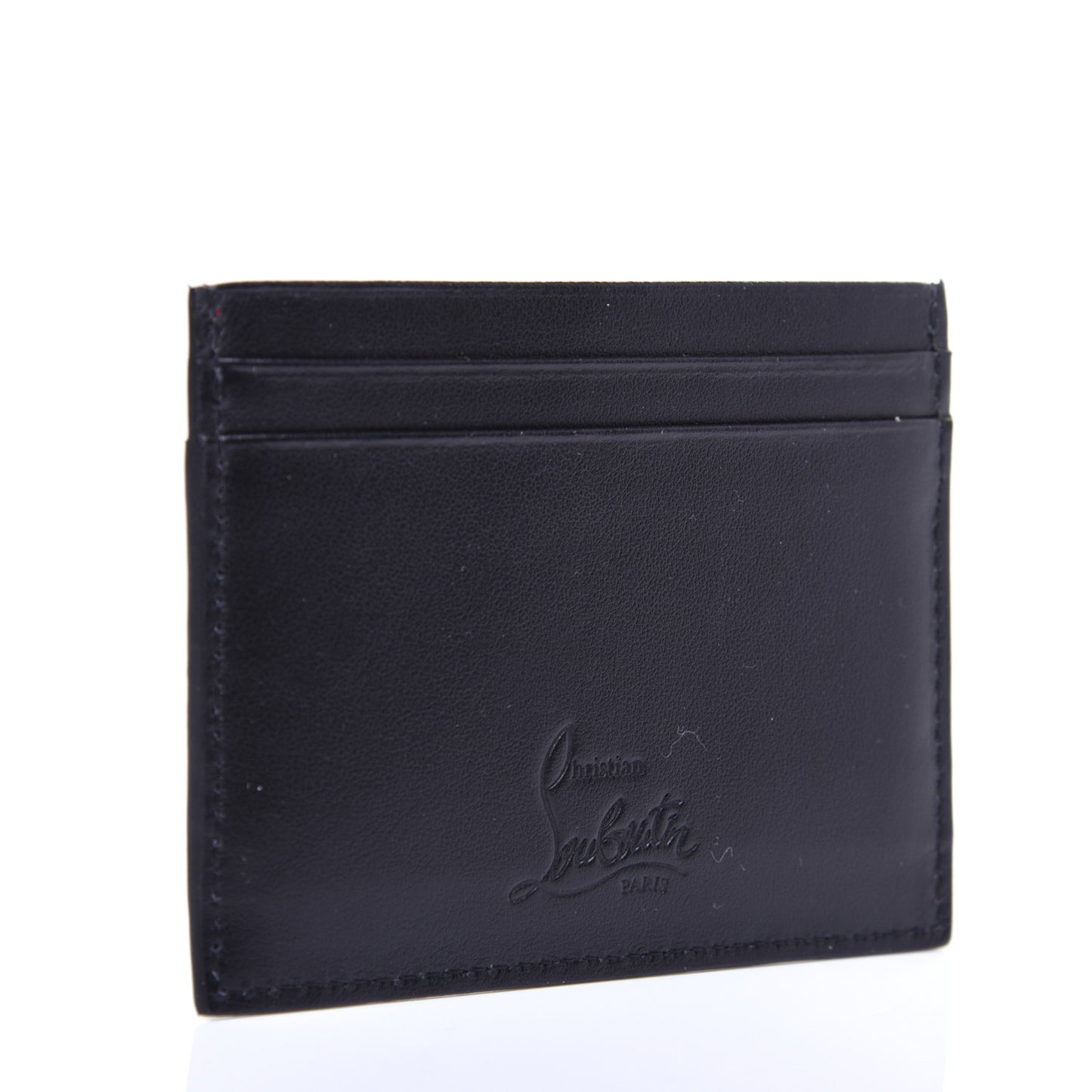 Calfskin Paris Spikes Kios Card Holder Black