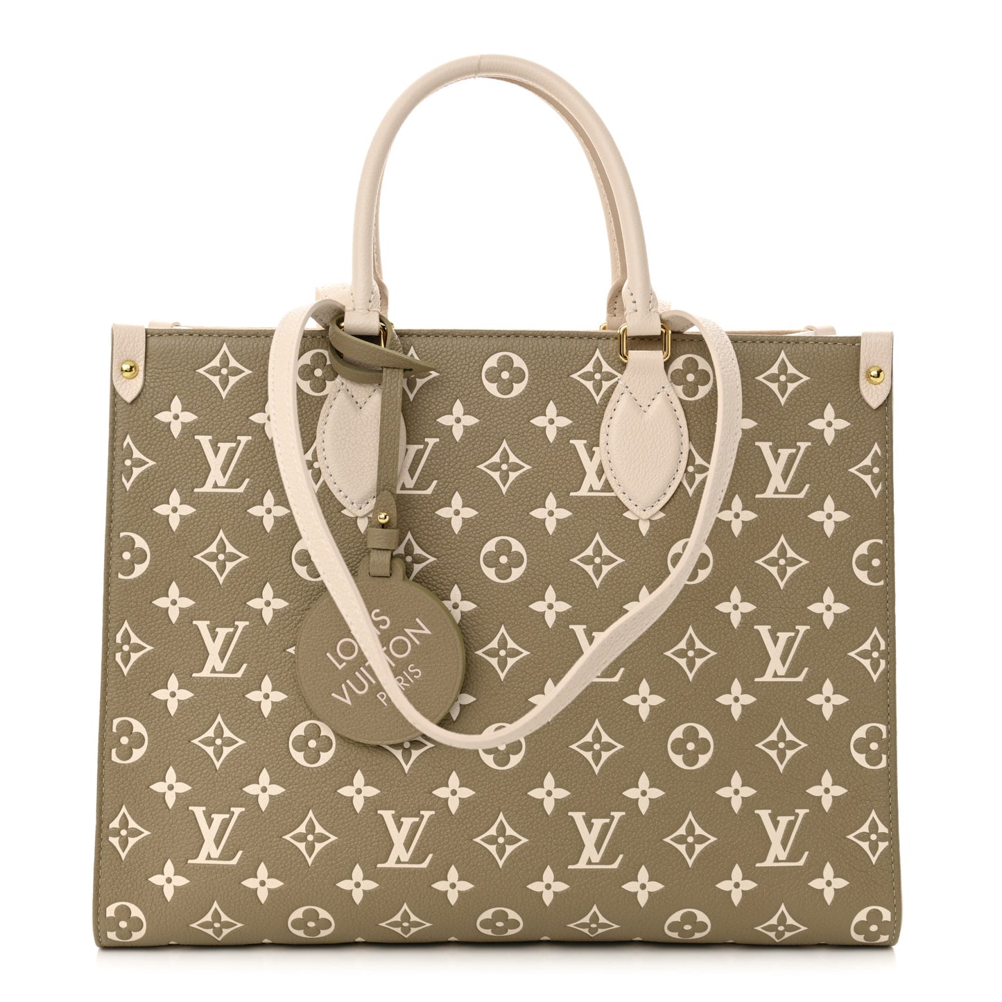 Empreinte Monogram Spring In The City Onthego MM Kaki Beige Cream