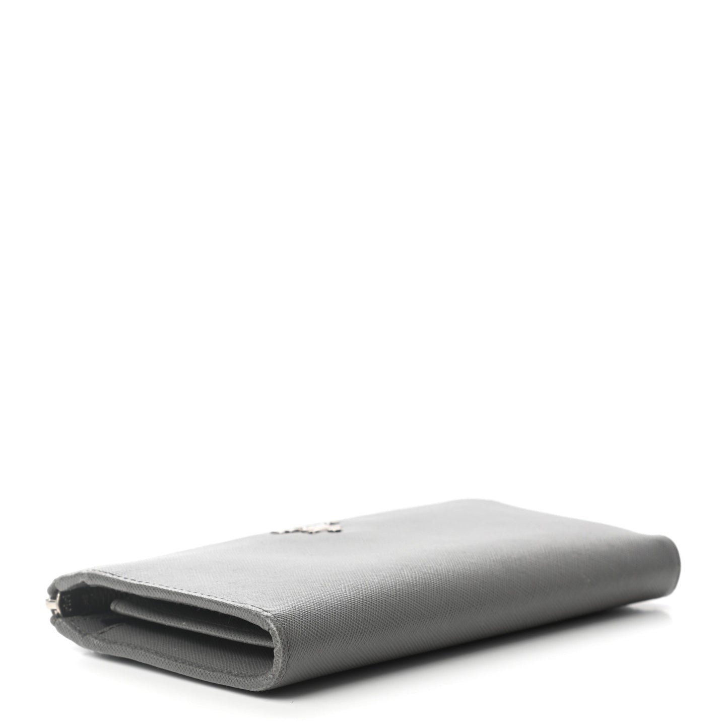 Saffiano Metal Zip Around Wallet Marmo