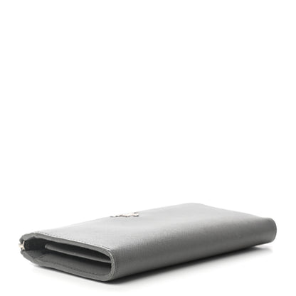 Prada Saffiano Metal Zip Around Wallet Marmo 4 of 7