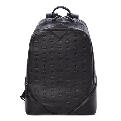 MCM Calfskin Ottomar Monogram Duke Backpack Black 1 of 10