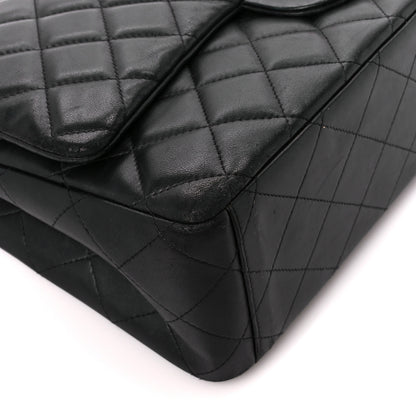 Chanel Lambskin Quilted Maxi Double Flap Black 11 of 12