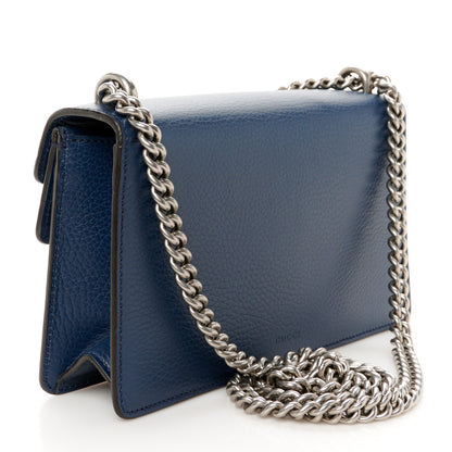 Gucci Dollar Calfskin Enamel Small Dionysus Shoulder Bag Blue Agata Electric Blue 2 of 13