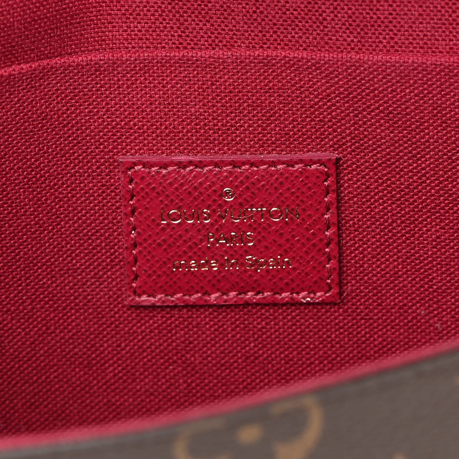 Louis Vuitton Monogram Pochette Felicie Chain Wallet Fuchsia 8 of 21
