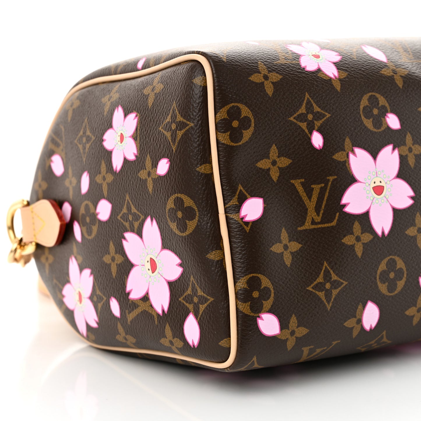 LV X TM Monogram Cherry Blossom Speedy Bandouliere 25 Sakura Brown