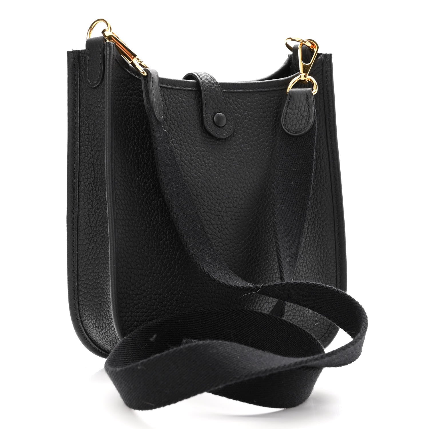 Hermes Taurillon Clemence Evelyne TPM Black 3 of 11