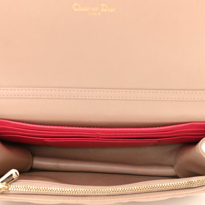 Christian Dior Pearly Lambskin Cannage Miss Dior Promenade Pouch Biege 5 of 11