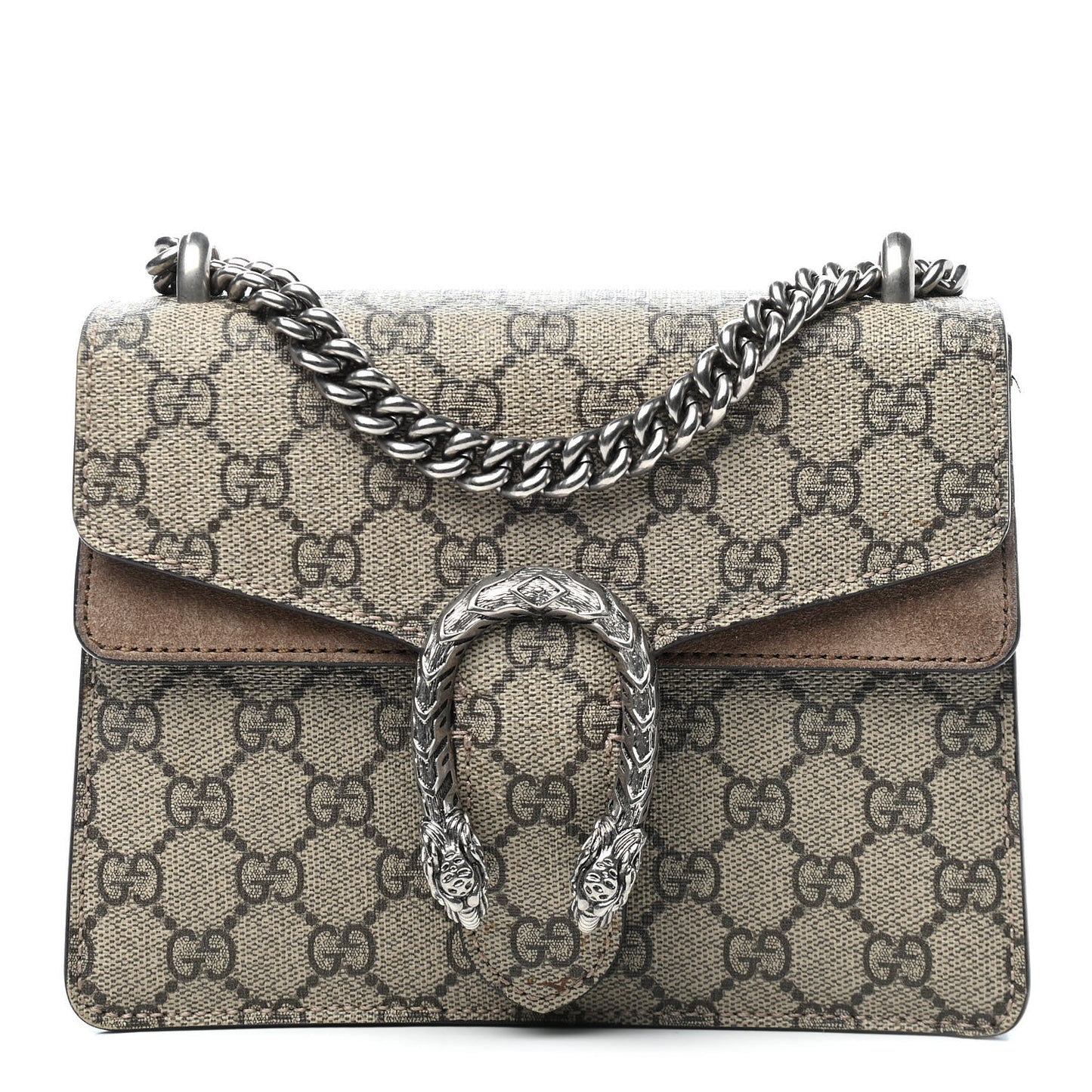 GG Supreme Monogram Mini Dionysus Shoulder Bag Taupe