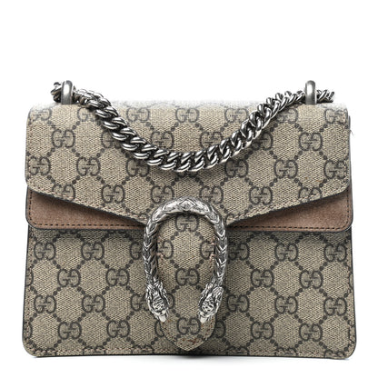 Gucci GG Supreme Monogram Mini Dionysus Shoulder Bag Taupe 1 of 9
