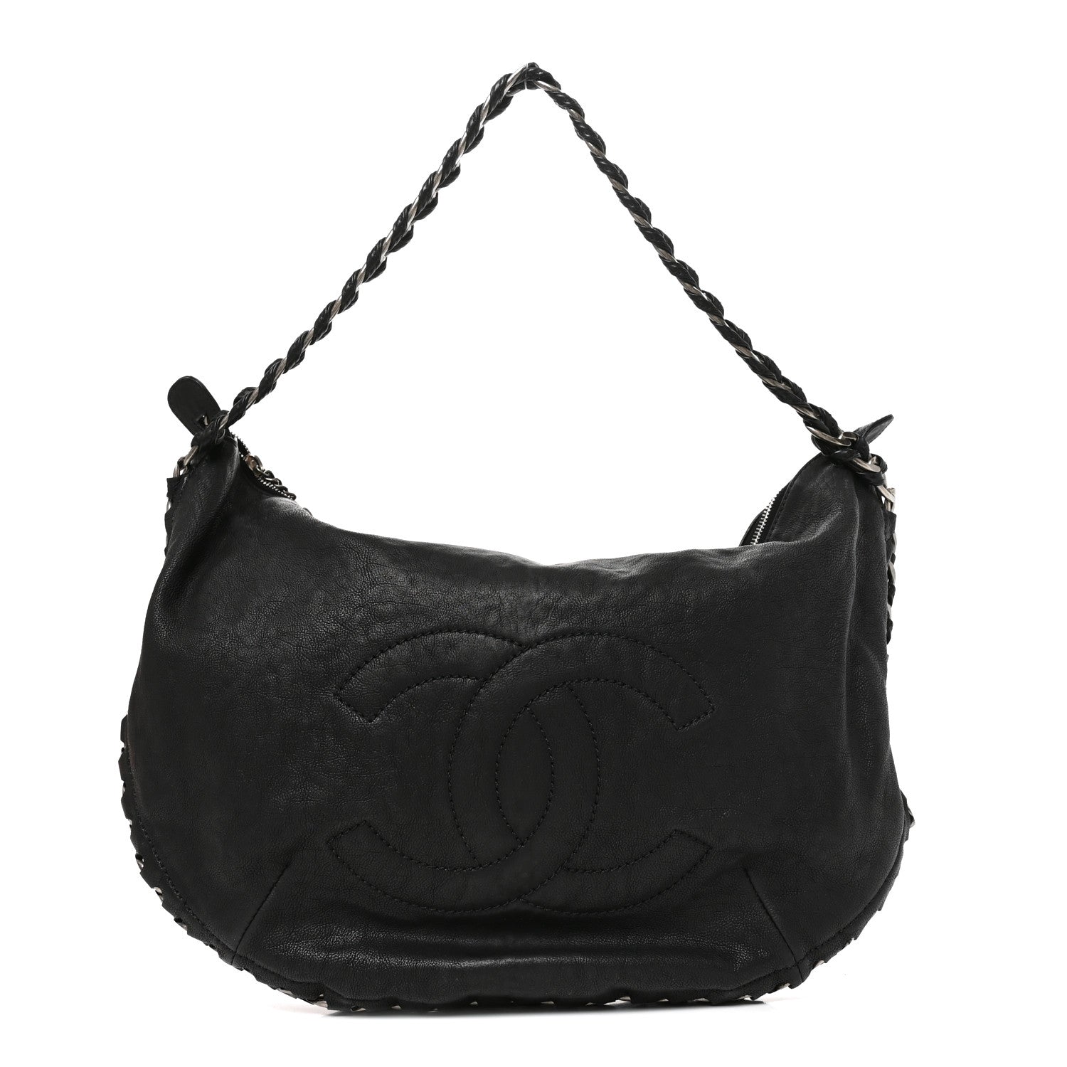 Chanel Calfskin Modern Chain Hobo Black 1 of 10