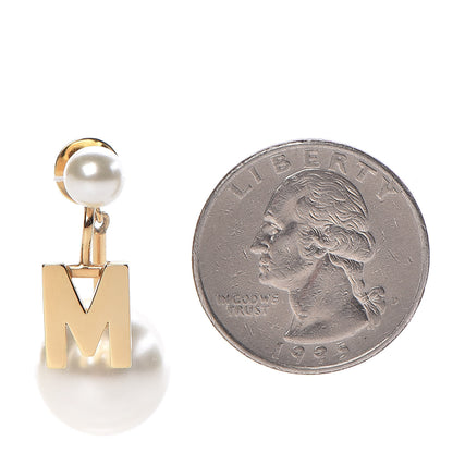 Christian Dior Pearl My ABCDior Tribale Earring Gold 2 of 5