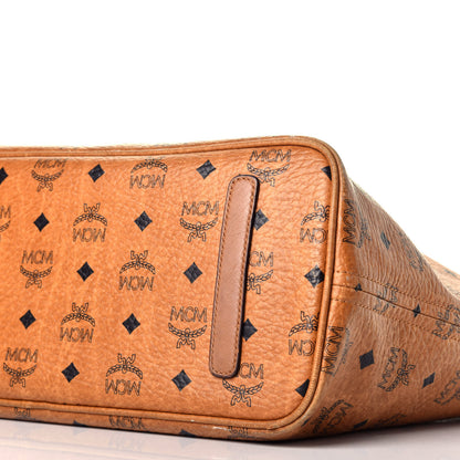MCM Visetos Shopper Tote Cognac 14 of 15