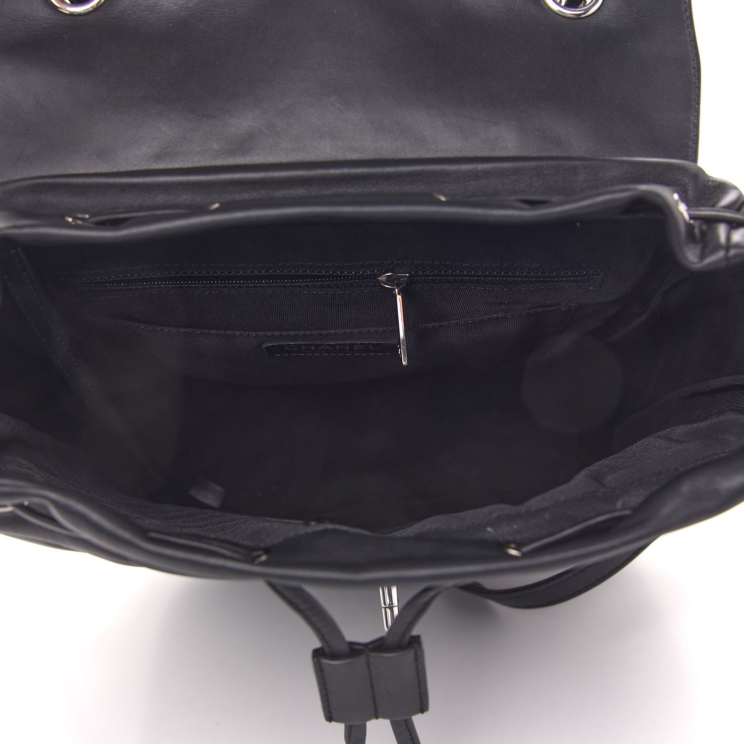 Chanel Calfskin Chevron Quilted Large Urban Spirit Backpack Black 5 of 9