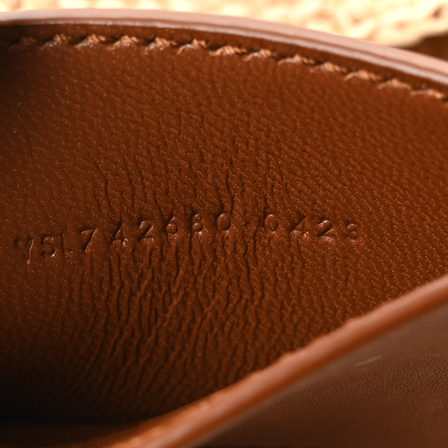 Raffia Calfskin Le 5 A 7 Mini Hobo Natural Brick Natural Brick