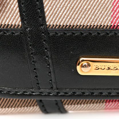Burberry Bridle Calfskin House Check Medium Leighton Wallet Black 18 of 18