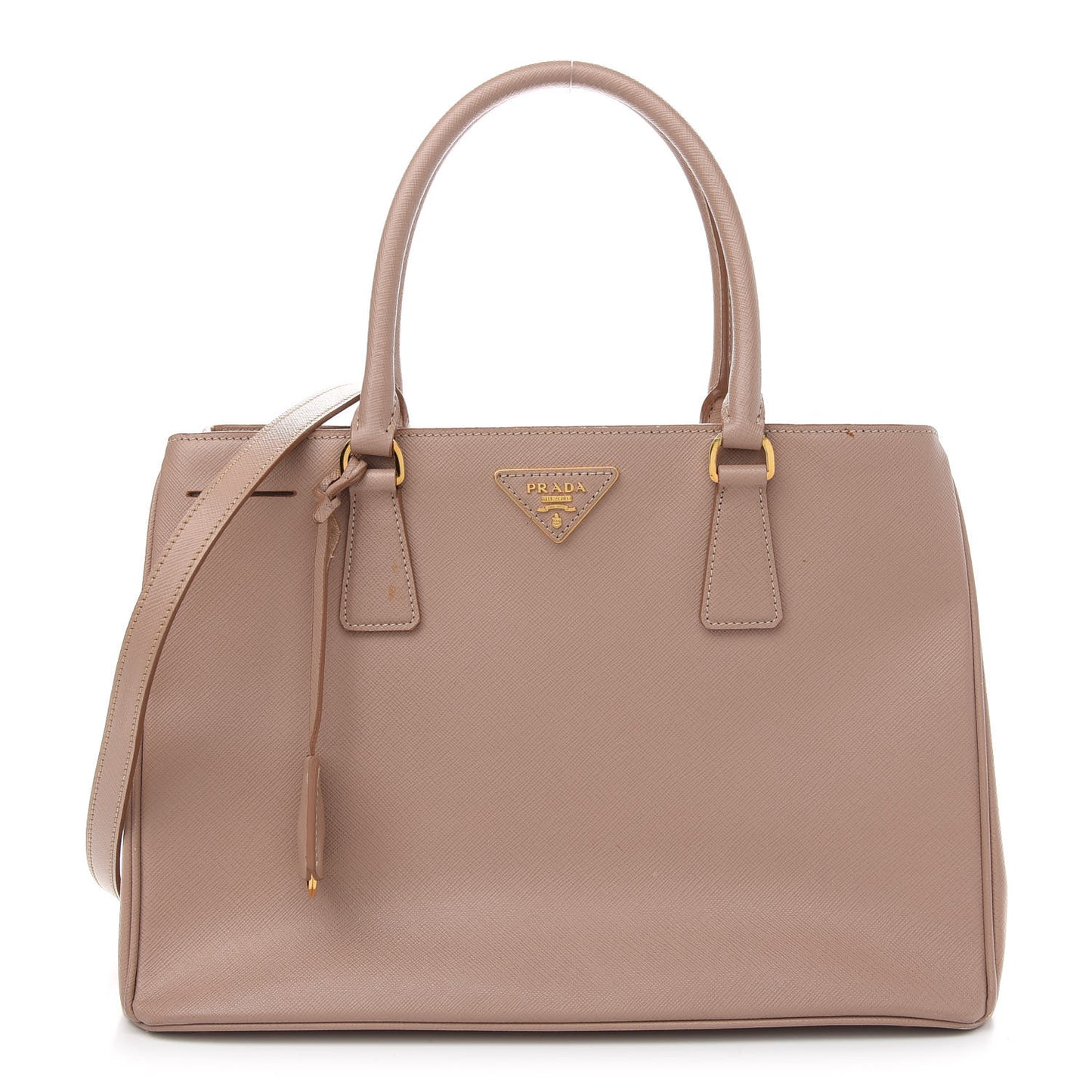Saffiano Lux Medium Tote Cammeo