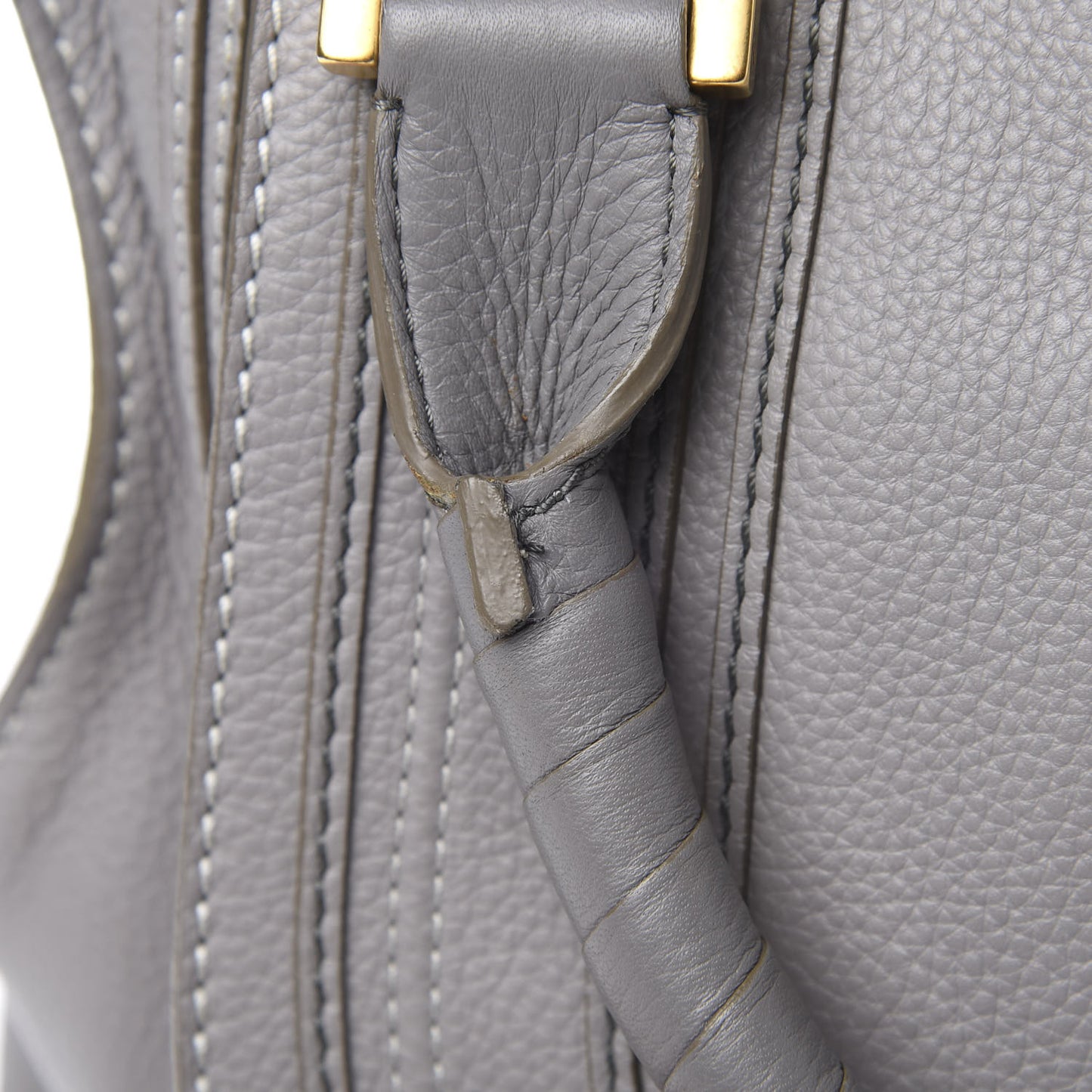 Calfskin Large Marcie Satchel Cashmere Grey