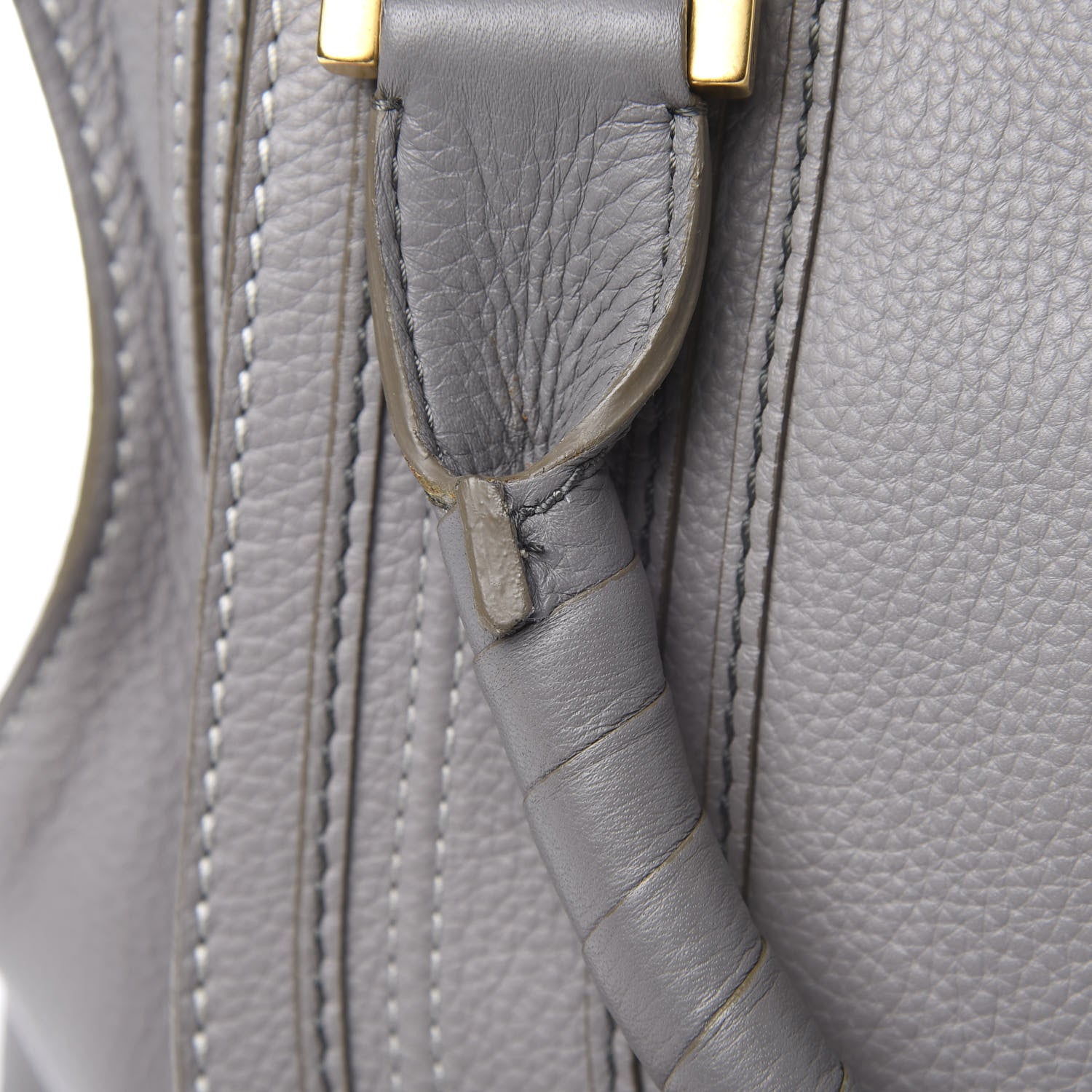 Chloe Calfskin Large Marcie Satchel Cashmere Grey 11 of 12