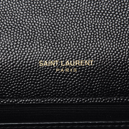 Saint Laurent Grain De Poudre Small Monogram Kate Satchel Black 6 of 9