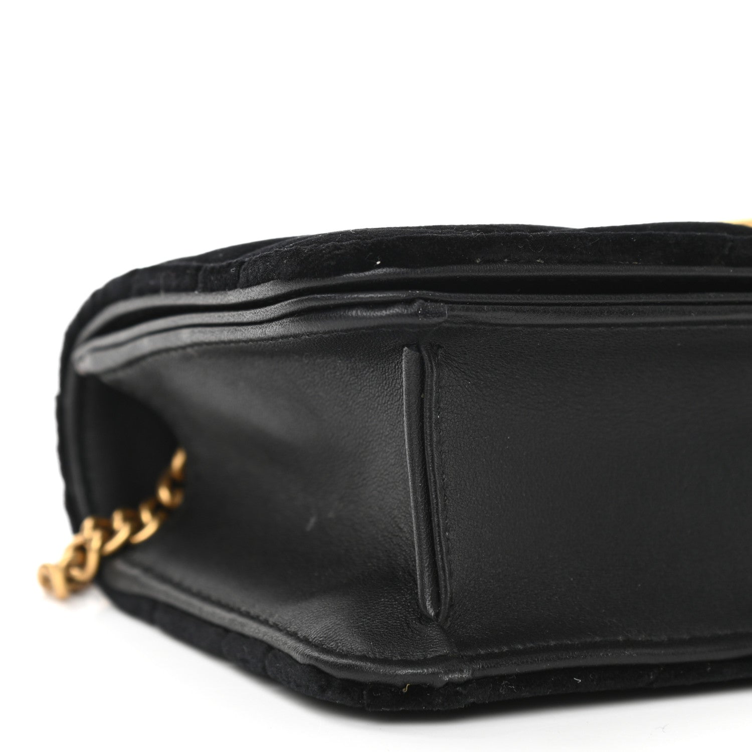 Gucci Velvet Matelasse GG Marmont Mini Bag Black 8 of 9