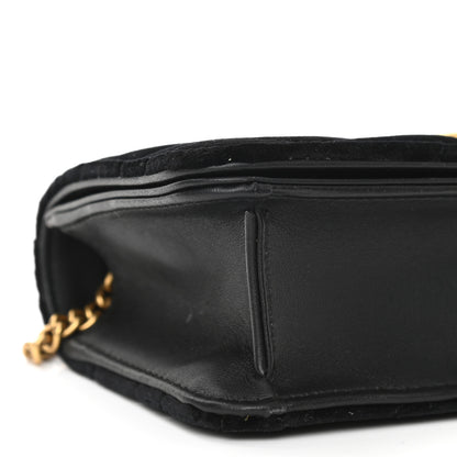 Gucci Velvet Matelasse GG Marmont Mini Bag Black 8 of 9