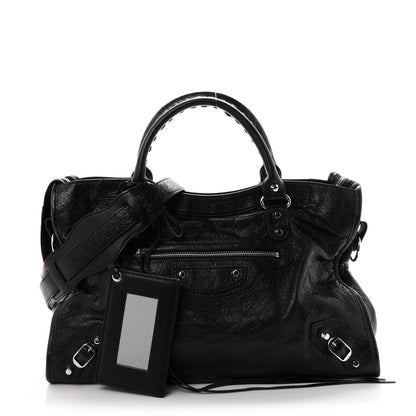 Balenciaga Agneau Classic Silver Hardware City Black 3 of 11