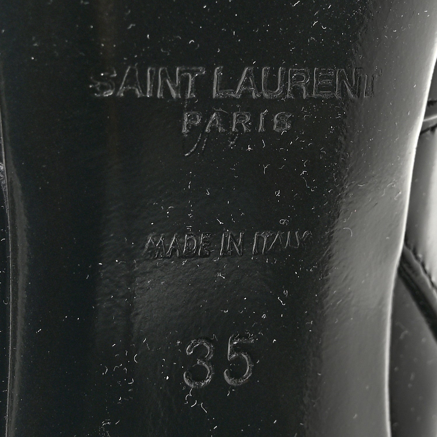 Saint Laurent Vitello Marilyn Betty 70 Ankle Zip Boots 35 Black 8 of 9