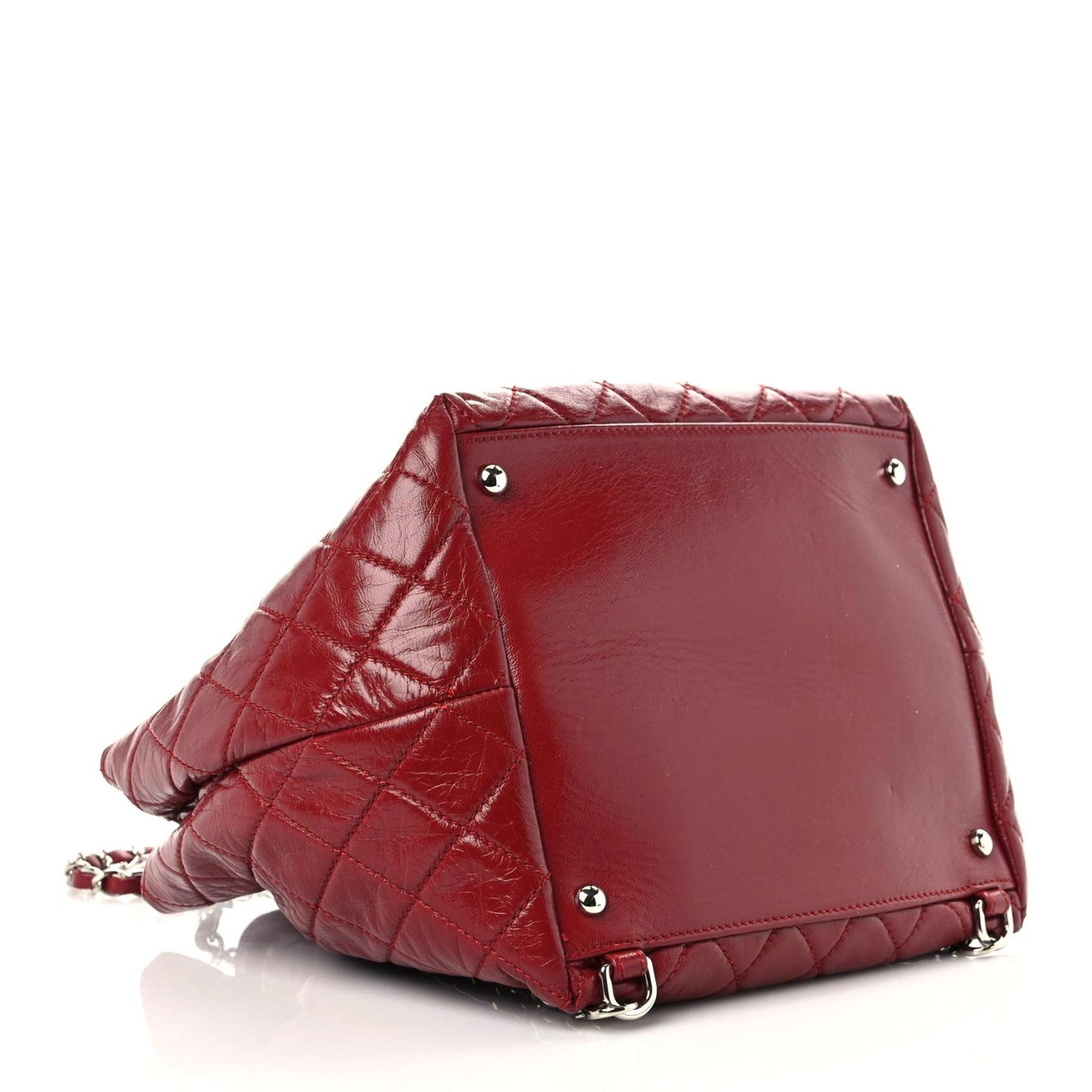 Lambskin Quilted Beijing Backpack Red