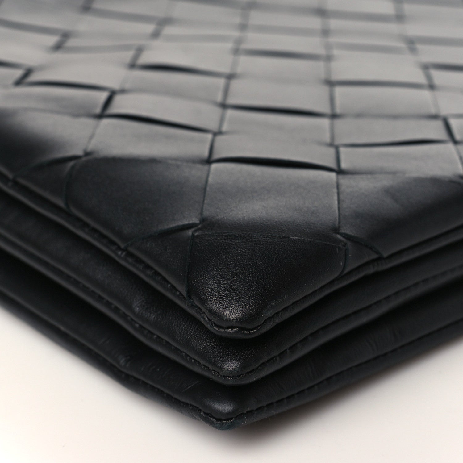 Bottega Veneta Nappa Intrecciato Triple Zip Messenger Bag Black 10 of 11