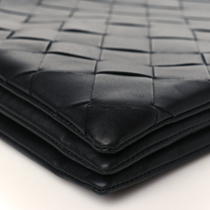 Bottega Veneta Nappa Intrecciato Triple Zip Messenger Bag Black 10 of 11