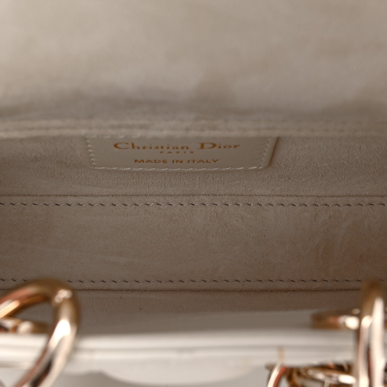 Christian Dior Lambskin Cannage Micro Lady D-Joy Latte 5 of 10