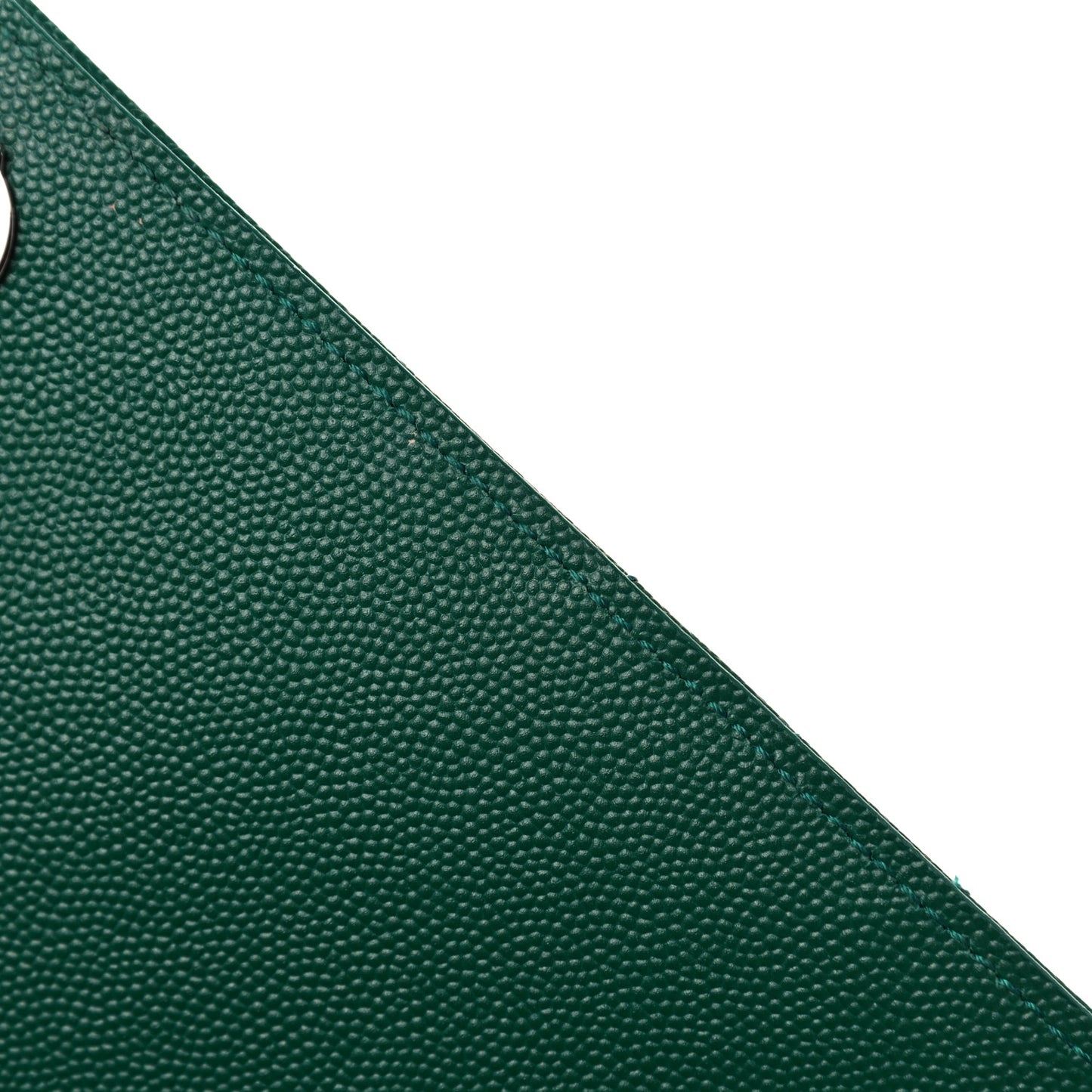 Grain De Poudre Textured Mixed Matelasse Triquilt Medium Monogram Satchel Green