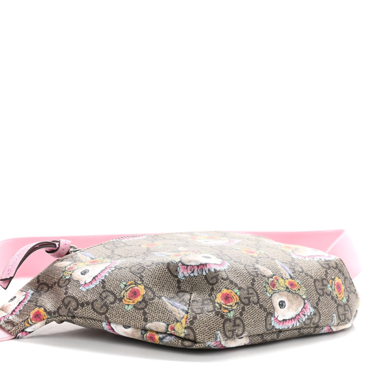 GG Supreme Monogram Childrens Bunny Print Belt Bag Multicolor