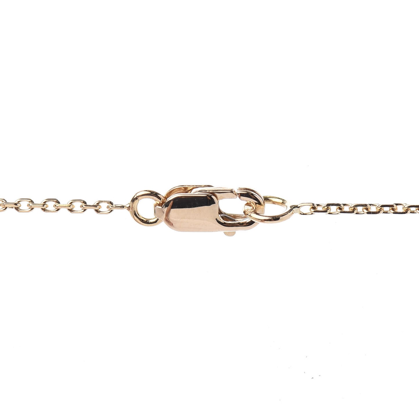 18K Yellow Gold Mother of Pearl Sweet Alhambra Butterfly Pendant Necklace